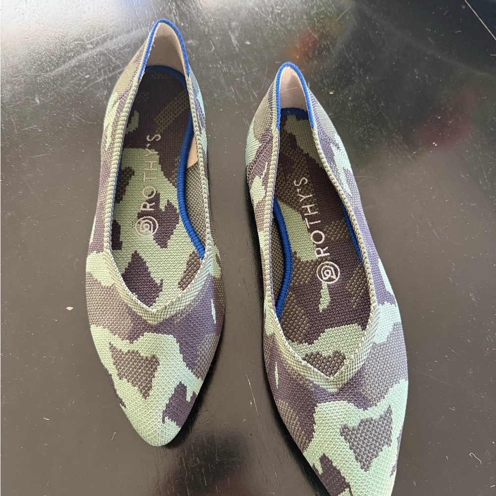 Rothy's Green Camouflage Flats - Picture 2 of 6